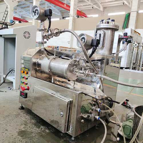 非标设计2L染料油墨钛白粉涂料陶瓷科研小试棒销式纳米卧式砂磨机