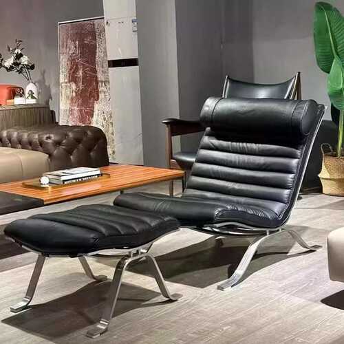 中古风沙发椅Ari Chair设计师休闲椅轻奢复古躺椅佛山意式洽谈椅