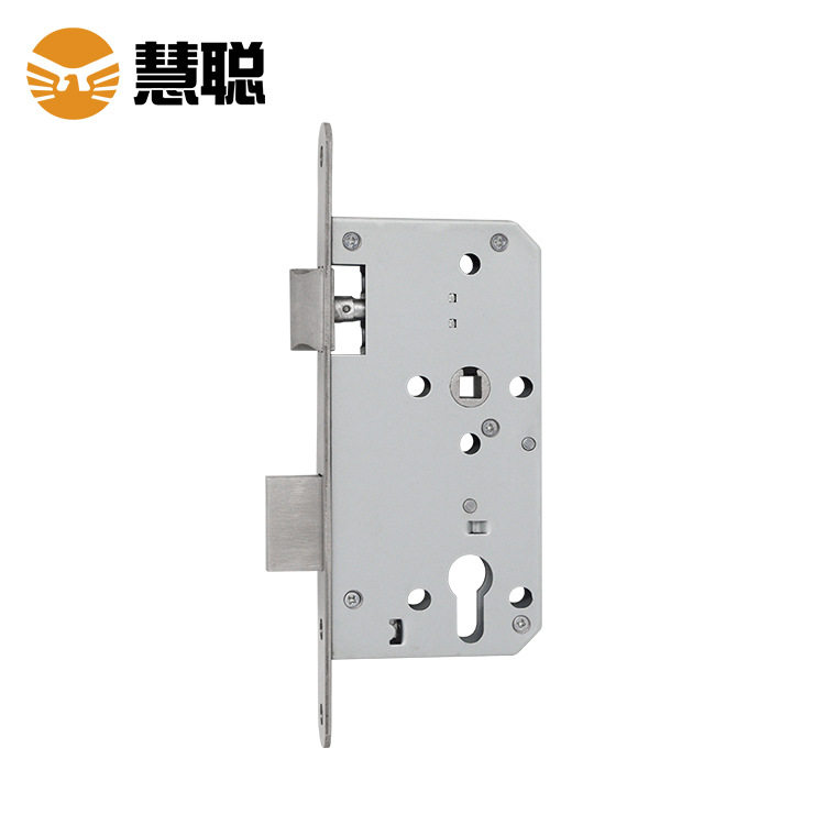 慧聪不锈钢5572圆头锁体重弹簧联动功能分体锁锁体防火门锁体
