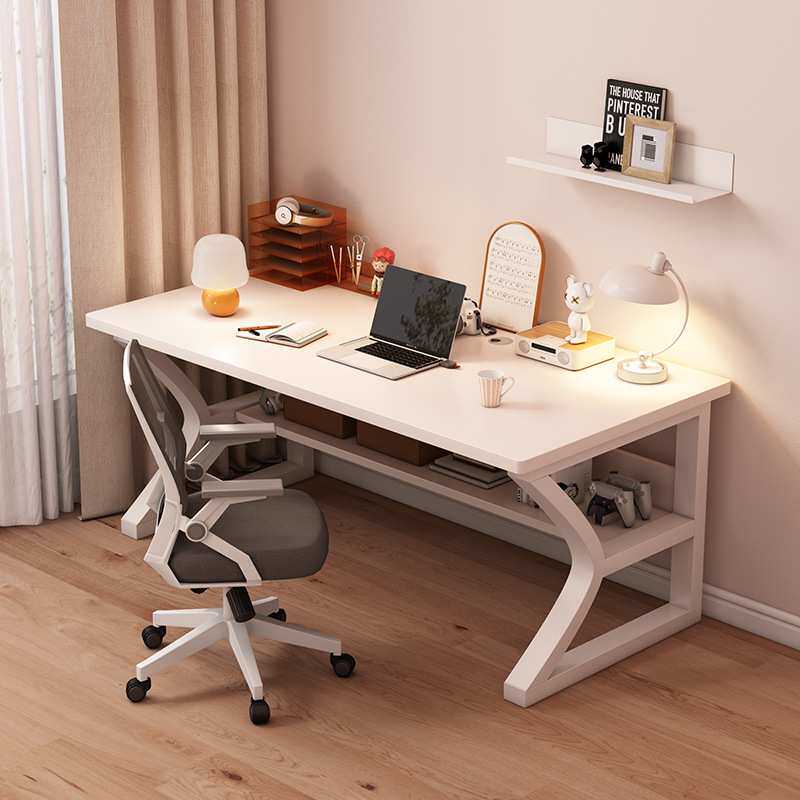 实木电脑桌台式简易卧室书桌学生家用学习桌子长方形办公桌工作台