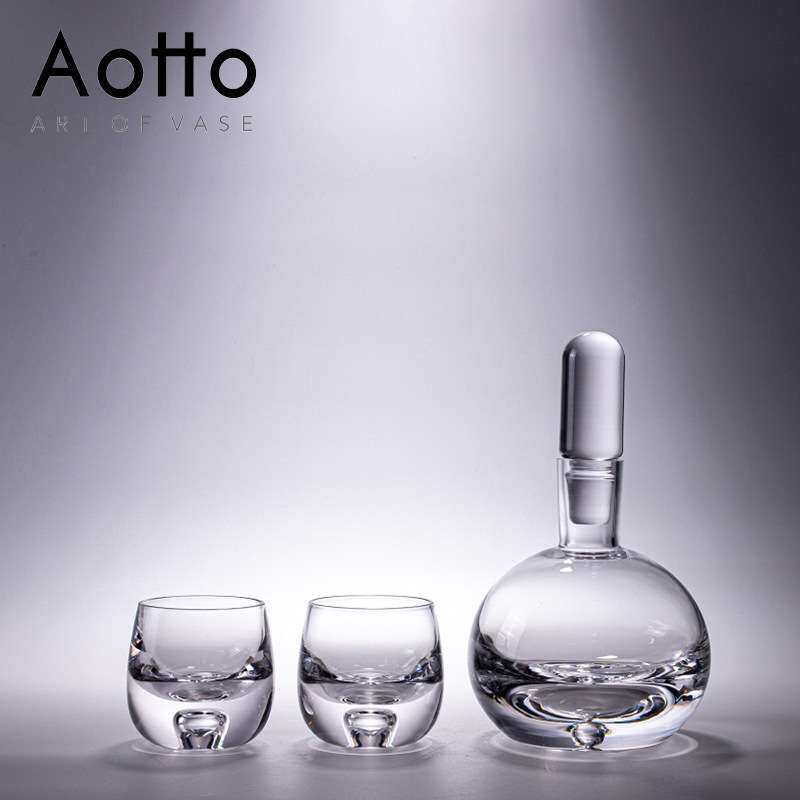 艺术玻璃酒具酒杯套装大理石瓶塞家用高颜值红酒醒酒器酒壶酒杯