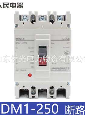 人民电器塑壳断路器RDM1-250L/3300 160A 200A 250A RDM1-225