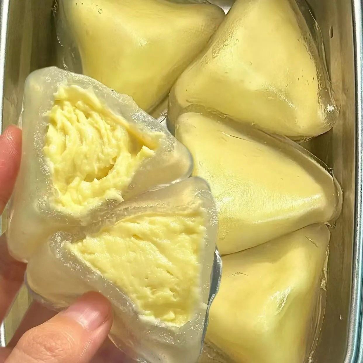 【会员超市】榴莲冰粽榴莲果肉冰皮粽子星冰水晶粽休闲零食端午节
