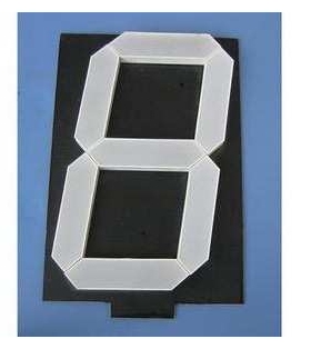 ARK方舟8英寸绿色共阳数码管19.8V条段组装超高亮一位LED数码管