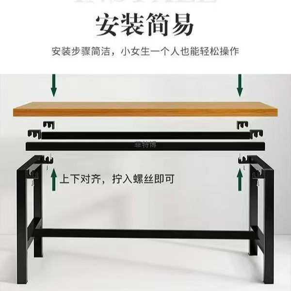 实木铁艺吧台餐桌咖啡厅奶茶店高脚桌椅组合loft美式复古高吧台桌