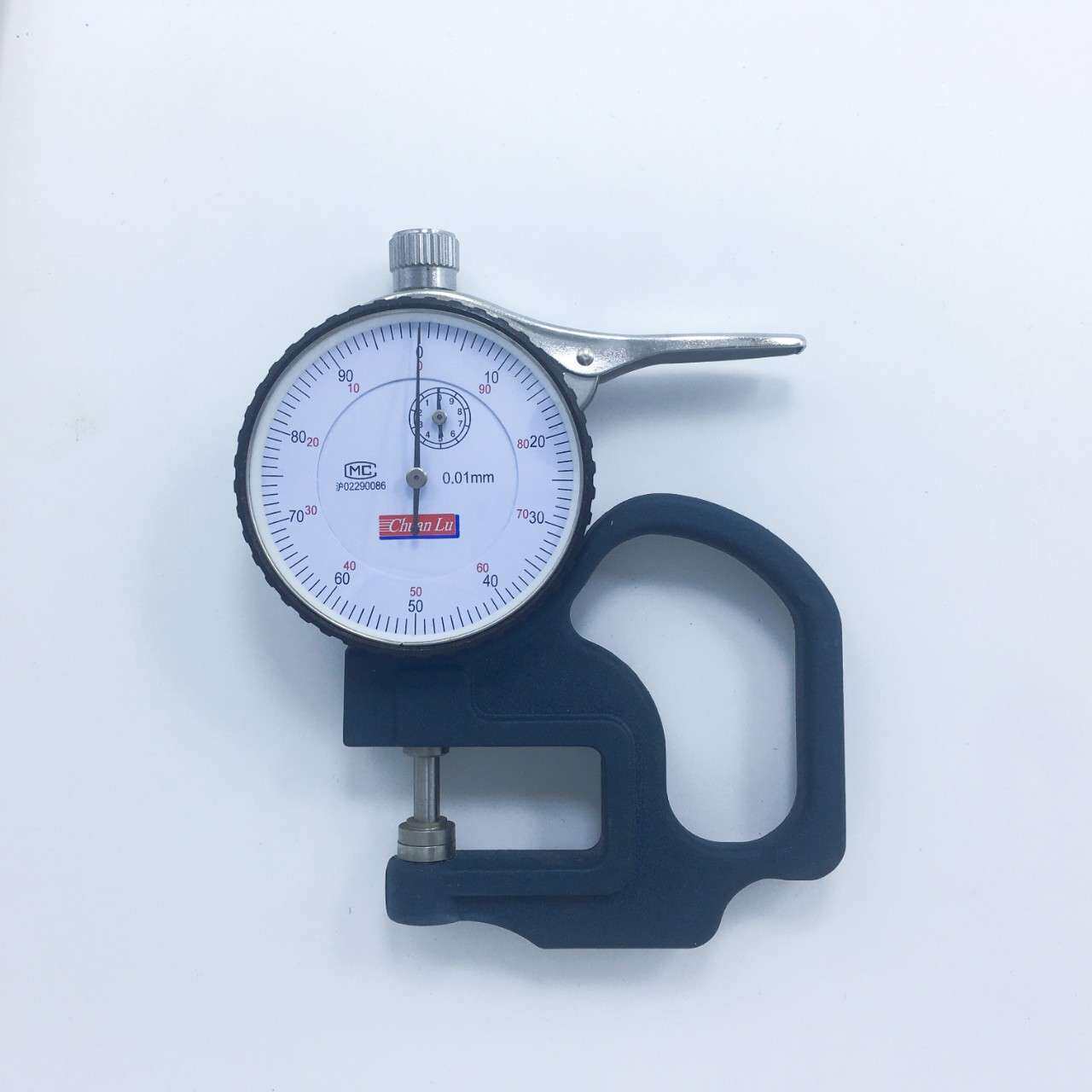 川陆指针平头测厚规0-10×2/精度0·01mm 可打标 质量可靠 有现货