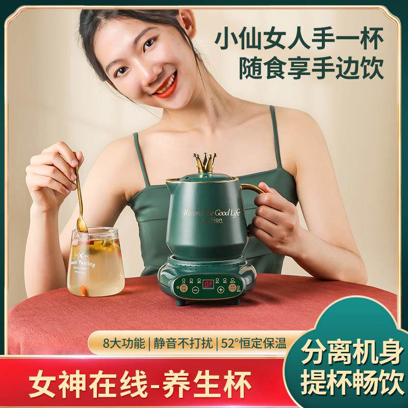 养生壶家用陶瓷玻璃养生杯电热炖杯触摸智能办公室小型迷你煮茶器