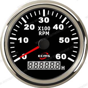 ECP游艇快艇轮船渔船船艇改装 车汽车指针转速表6000转速比可设