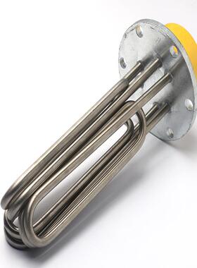 140mm法兰电热管380V蒸烫机加热管空气干烧储水式电锅炉电热管