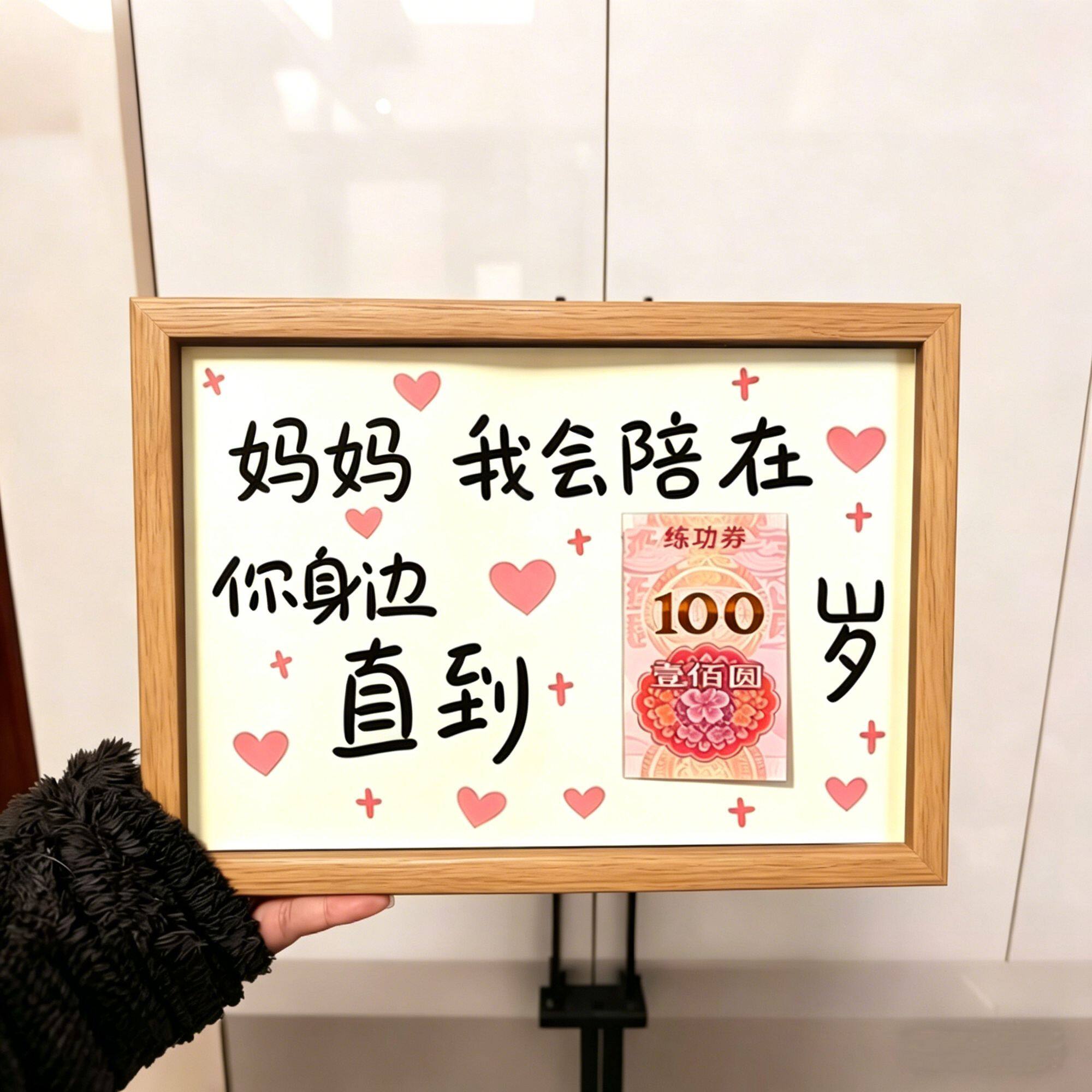 创意母亲节送爸妈陪在你身边相框