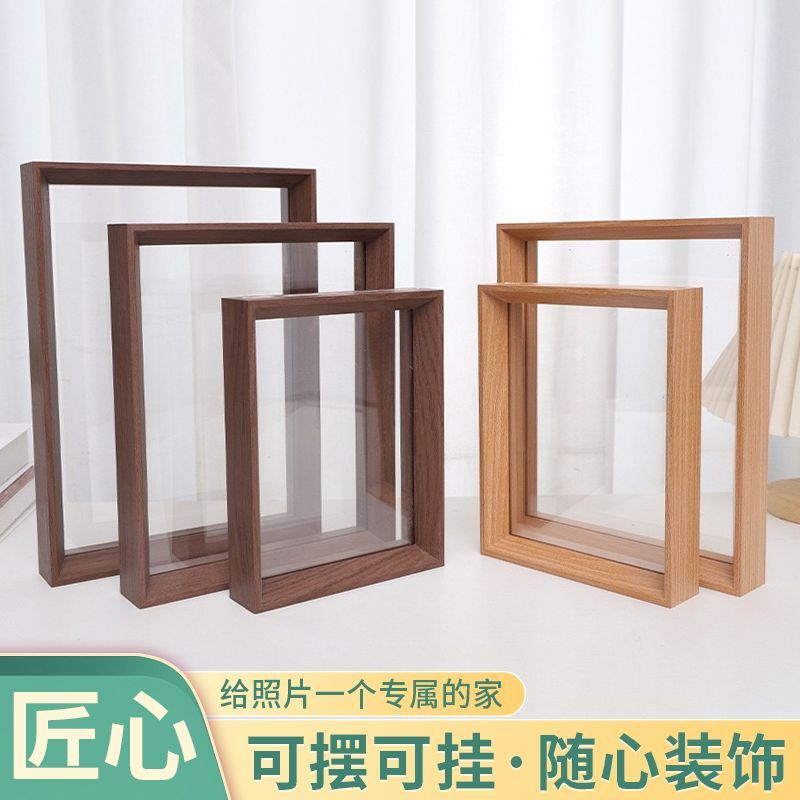 双面透明A4摆台相框新品