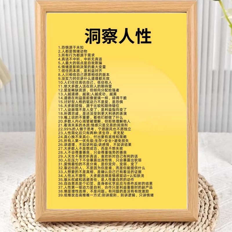 高维视角成长智慧相框摆台礼物