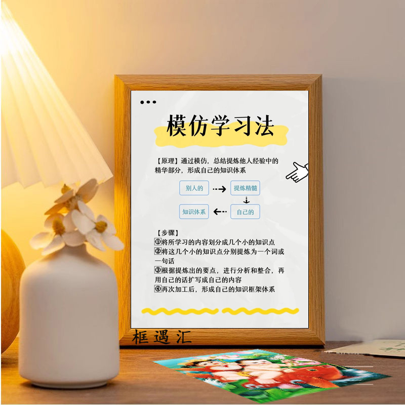 8大学习方法励志相框摆台