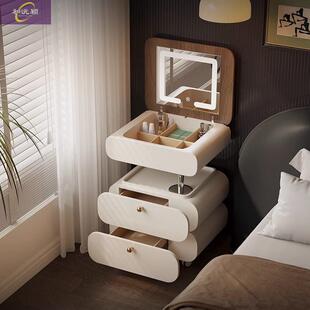 可移动一体升降梳妆台翻盖网红实木烤漆梳妆台镜子隐翻盖式化妆桌