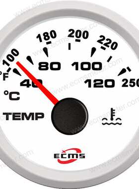ECH防水螺纹多色背光柴油发动机汽车改装车船舶游艇指针水温表