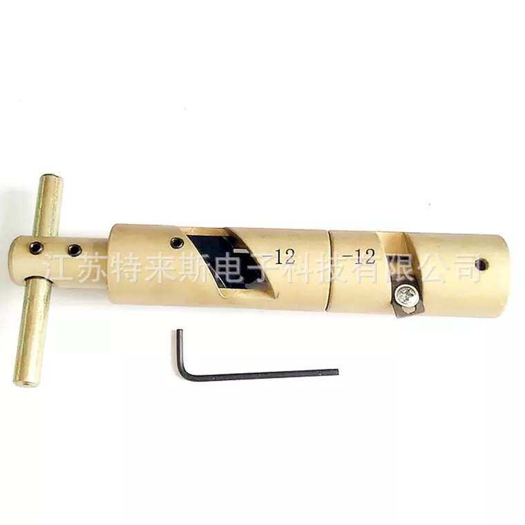 有线电视铝管电缆75-12连接器 掏空器一体掏空剥皮工具