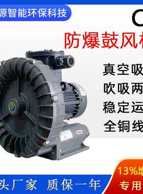 2NB510H16防爆高压风机1500w输送气体漩涡风机旋涡式气泵