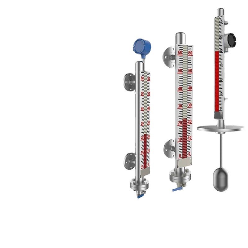 uhz磁翻板液位计水位计顶装侧装式浮子pp磁翻板液位计带远传面板