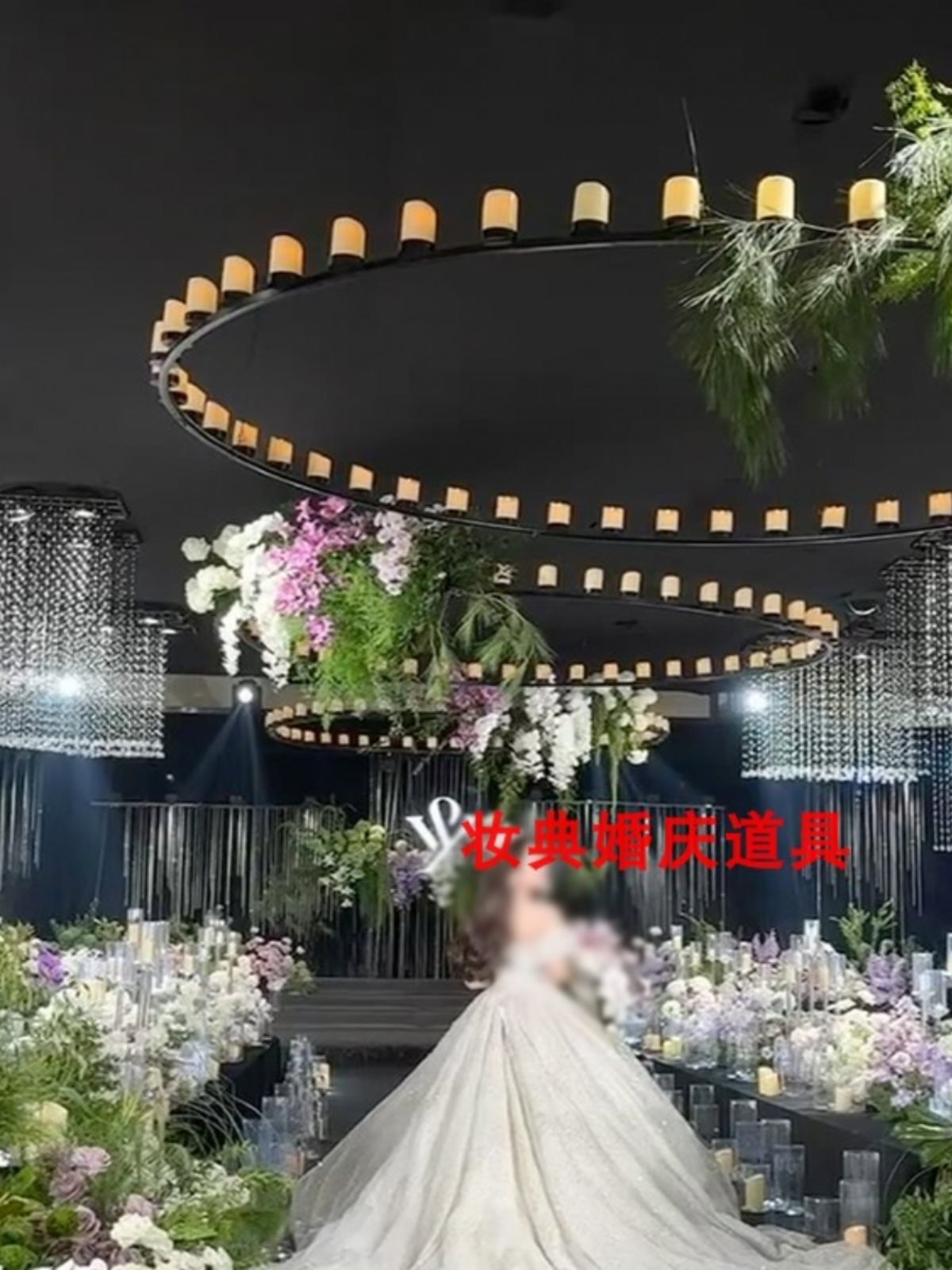 婚庆工业风吊灯蜡烛路引