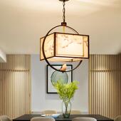 新中式 吸顶灯中国27815圆卧形吸吊两用古复酒店包间室书房茶室风