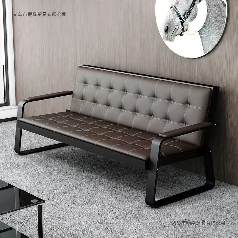 办公沙发茶几组合现代简约会客接待办公家具等候椅三人位沙发排椅