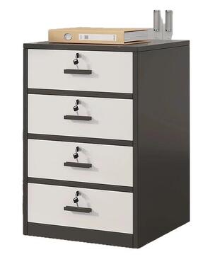 办XUY柜公室可移动式文件柜资料桌下多层木柜质储物柜落地矮柜档