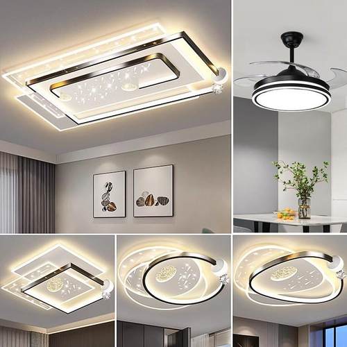 客厅灯现代简大气l约合ed吸顶灯餐厅卧套室全屋餐909组广东中山灯