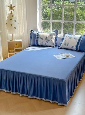 新26429款丝蝴蝶结韩蕾丝花边床四裙件套韩版公主风蕾床版裙床单