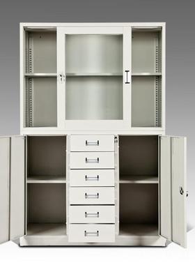 文铁件柜皮柜分体中六6斗移柜门0254钢制宽办公档案柜资料柜厂家