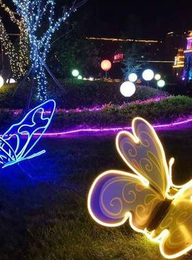 太灯阳bPVC能跑马带户外防水rg遥控七彩渐变庭院花led霓虹变园色