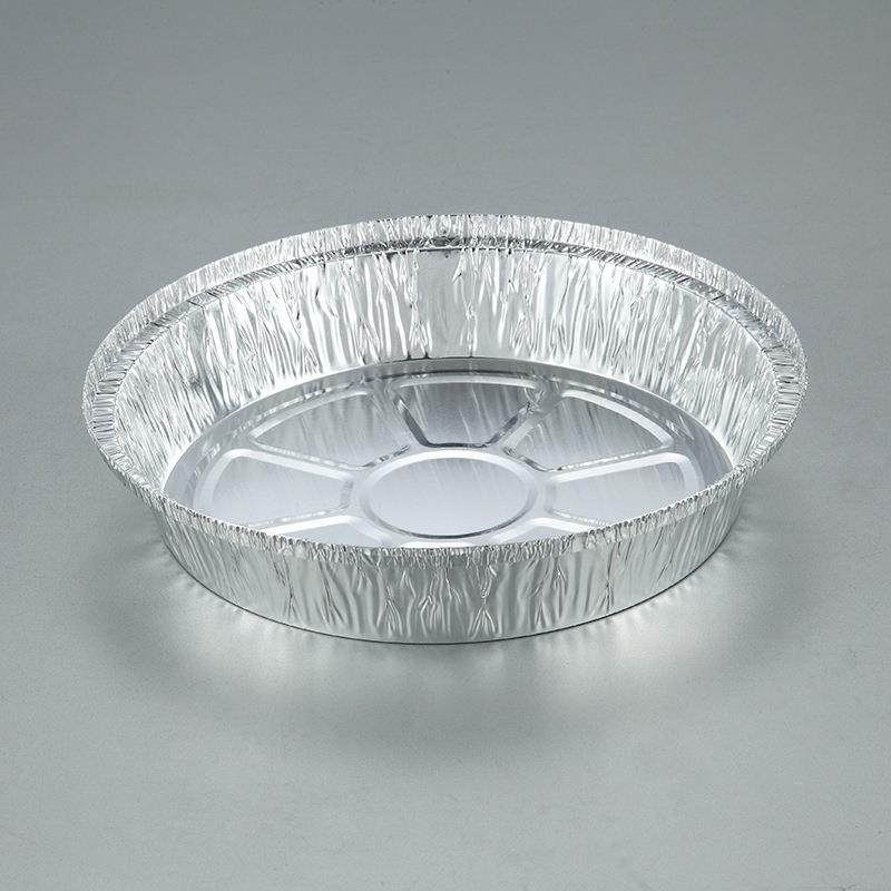 1100ml8寸圆盘铝箔锡纸盘形焗圆饭烘焙披萨盘源头厂KBD家大量从优
