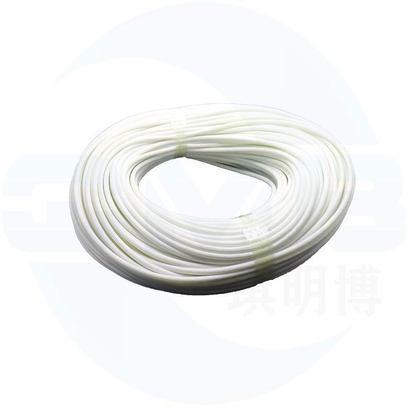 .2KV自熄管耐白1色绝缘套管硅树白色7mm/脂0玻璃纤维套管高温编织