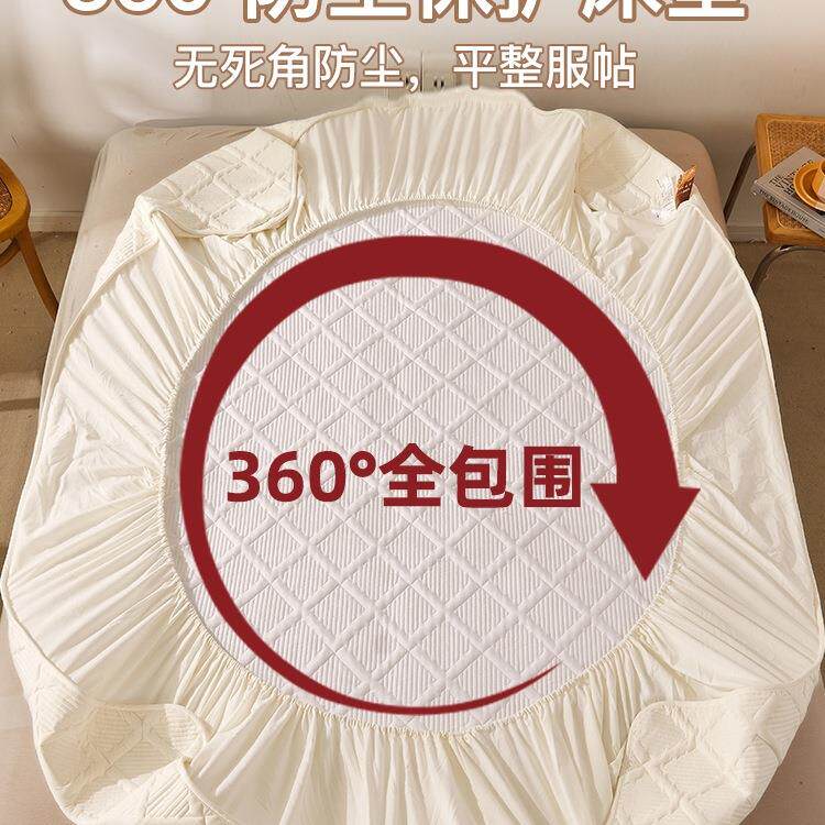 2025新护款单夹F969TTM6棉加厚床笠单件防滑席垫梦思床保套纯棉罩