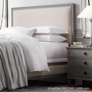 厂家直供美式 CSA设计师家具雕双花做旧卧室古酒店户型民宿小中复