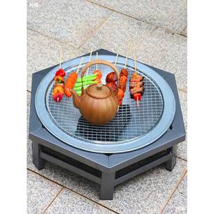 炭火取暖炉家用室内冬季铸铁烤火炉老式野火UIZ盆农盆村户烤外炊