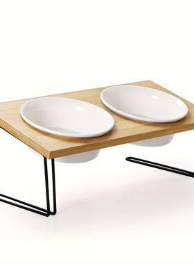 2025新款跨境陶碗瓷升小降式猫型狗碗1°倾5斜式跨境laz60109宠物