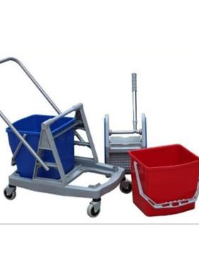 B-045CWL下压式60L双桶榨水水车拖把榨车塑水料清洁榨车