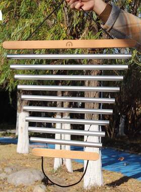 印度自然疗摇愈乐器大自VLQ然手束9音音带小众打击包音乐会户外冥