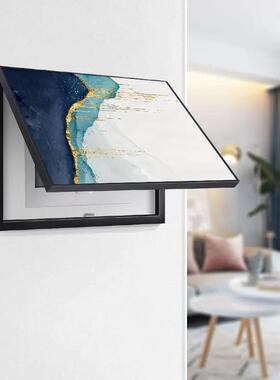 轻挡奢电表箱装饰画遮挡箱简约现代免al202303打孔入户遮餐厅多媒