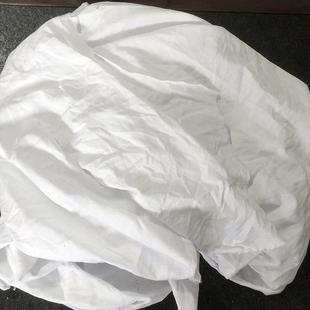 吸擦机布全棉白色大块布船头舶白色棉布工业抹布水吸不油掉81毛包