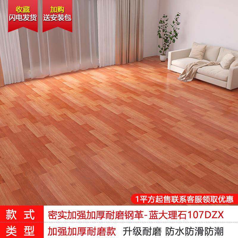 加地板革pvc水地粘胶垫直接铺耐磨厚防水塑EUS泥料地毯家用自地贴