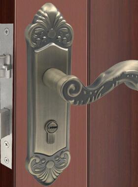 欧式法式门锁35822-03304不锈钢室内木厚门房门室豪古华典执手锁