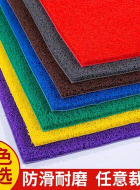 PC丝圈塑地料V毯红色1.213A卷材8米卷材*厂家直销走廊过道地垫防