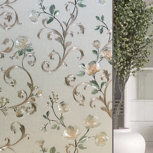 洗澡玻璃贴纸防窥视全遮光外面看不见厕所窗户贴防走光窗纸磨砂膜