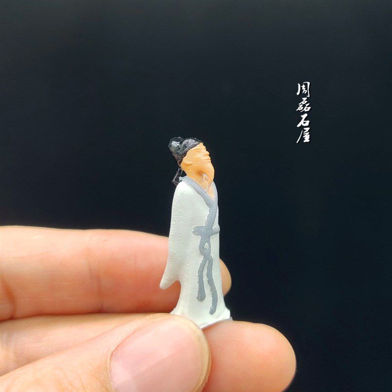 热卖树脂古人物小摆件李白奇石山水盆景假山沙盘枯山水造景装饰