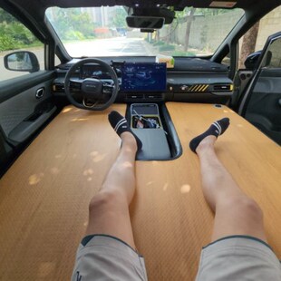 埃安YP合创Z03超薄5公分厚度车载拉丝充气床垫不塌陷不变形承重强