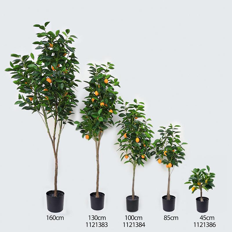 柠檬树仿真绿植盆栽 仿真橘子树盆景 室内装饰绿植盆景柠檬果