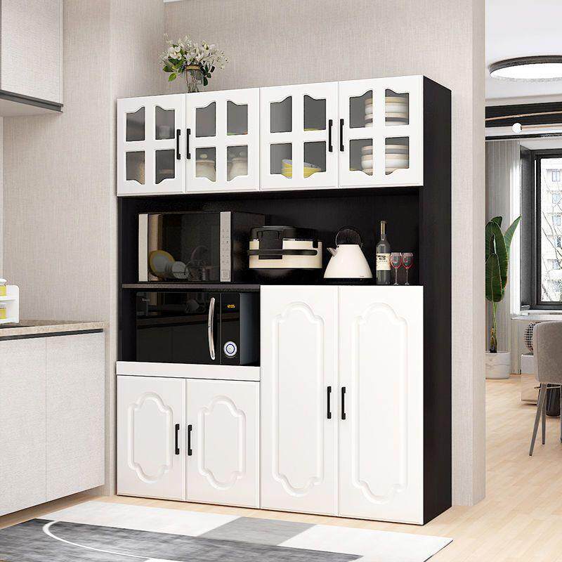 餐边柜靠墙多功能厨房橱柜储物柜子客厅酒柜靠墙微波炉茶水柜家用