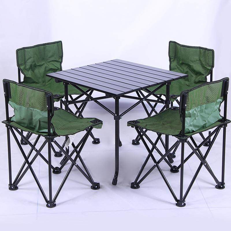 厂家直销多功能折叠桌户外野炊餐桌休闲桌椅套装加厚加固摆摊桌