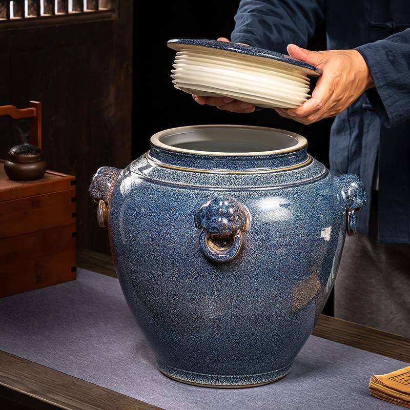 加厚密封陶瓷酒坛子30斤50/100/200斤景德镇窖藏泡酒缸酒瓶罐